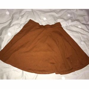 Brown mini skirt